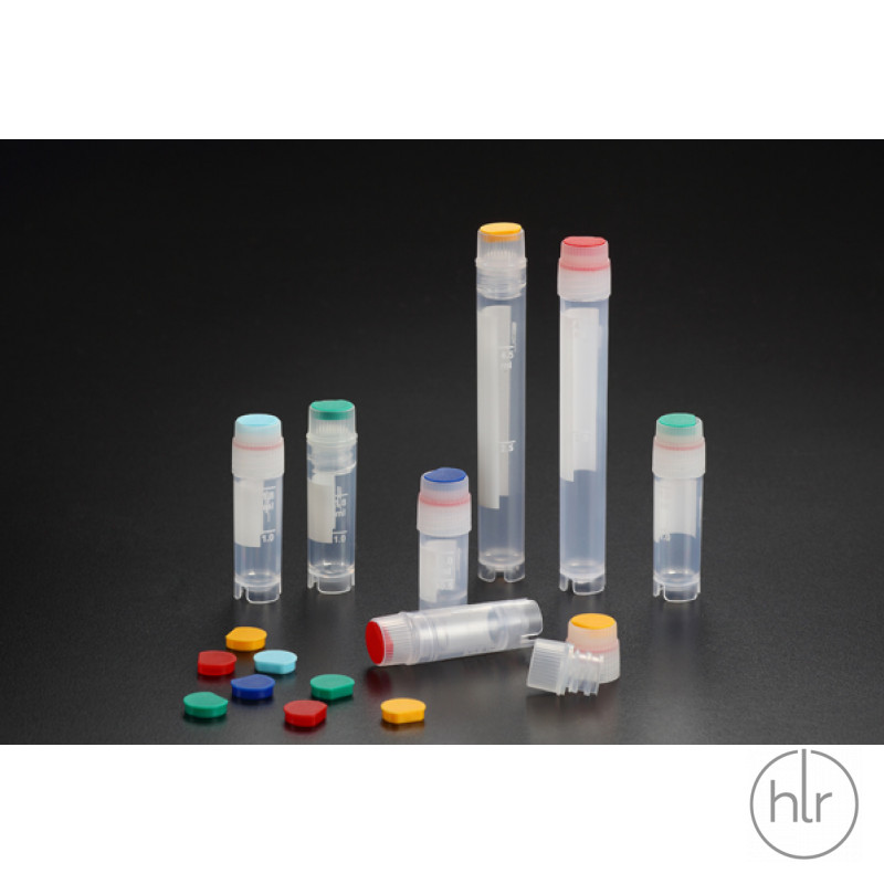 Кріопробірка 2,0 мл з зовнішньою різьбою та підставкою, з градуюванням, стерильні (43012)